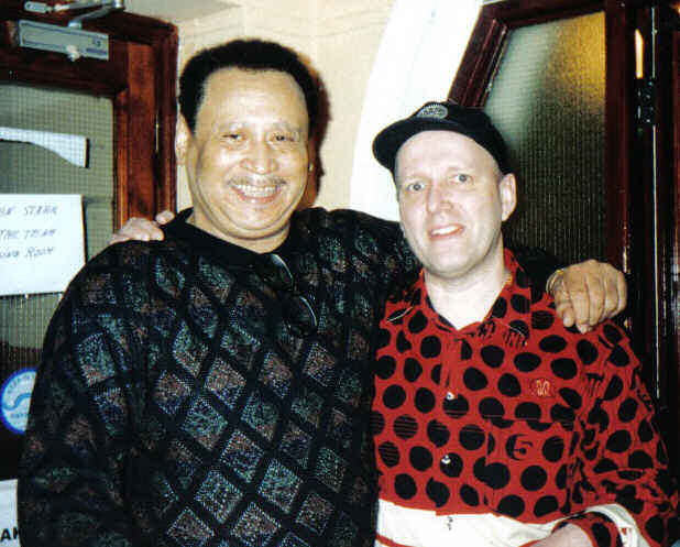 Steve Mancha with dj John Blach at Casino 2 Birmingham 2005